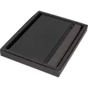 branded Toronto A5 Notebook,Black/Dark Grey Trim, from our range of promotional Promotional Journals &amp; Notebooks