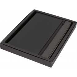 Promotional Journals & Noteboooks - Toronto A5 Notebook,Black/Dark Grey Trim