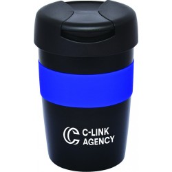 branded Milan Double Wall Mug, from our range of promotional Reusable Coffee Cups - Metal