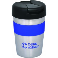 branded Milan Double Wall Mug, from our range of promotional Reusable Coffee Cups - Metal