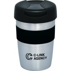 branded Milan Double Wall Mug, from our range of promotional Reusable Coffee Cups - Metal