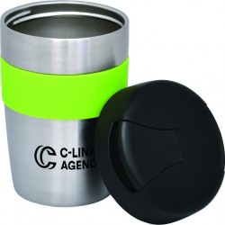 branded Milan Double Wall Mug, from our range of promotional Reusable Coffee Cups - Metal