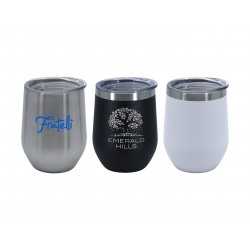 branded Monaco Double Wall Mug, from our range of promotional Reusable Coffee Cups - Metal