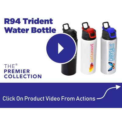 branded Trident 750ml Water Bottle, from our range of promotional Drink Bottles - Metal