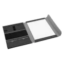 branded Remote Work A4 Portfolio, Black, from our range of promotional Tablet Compendiums &amp; Holders