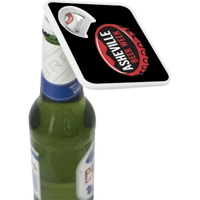branded Bottle Bud Opener-Coaster (new style), from our range of promotional Bottle Openers