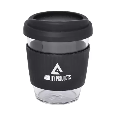 branded Cafe Cup Large - 390ml, from our range of promotional Reusable Coffee Cups - Glass