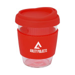 branded Cafe Cup Large - 390ml, from our range of promotional Reusable Coffee Cups - Glass