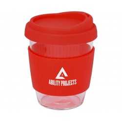 branded Cafe Cup Large - 390ml, from our range of promotional Reusable Coffee Cups - Glass