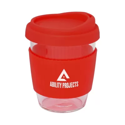 branded Cafe Cup Large - 390ml, from our range of promotional Reusable Coffee Cups - Glass