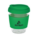 branded Cafe Cup Large - 390ml, from our range of promotional Reusable Coffee Cups - Glass