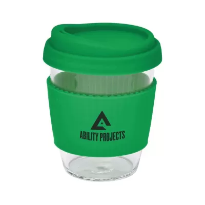 branded Cafe Cup Large - 390ml, from our range of promotional Reusable Coffee Cups - Glass