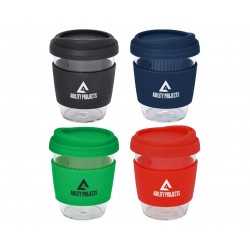 branded Cafe Cup Large - 390ml, from our range of promotional Reusable Coffee Cups - Glass