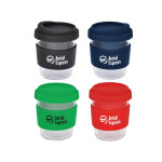 branded Cafe Cup Medium - 290ml, from our range of promotional Reusable Coffee Cups - Glass