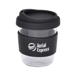 branded Cafe Cup Medium - 290ml, from our range of promotional Reusable Coffee Cups - Glass