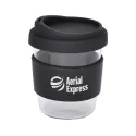 branded Cafe Cup Medium - 290ml, from our range of promotional Reusable Coffee Cups - Glass