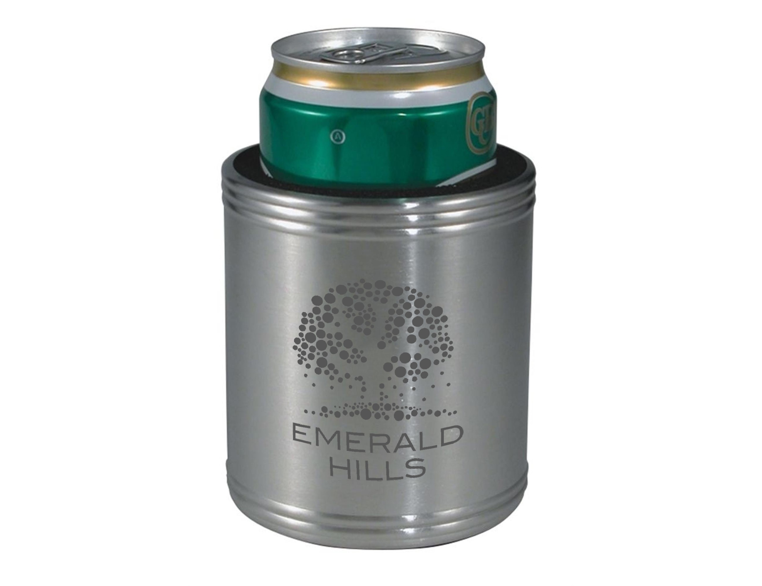 branded Stainless Steel Stubby Cooler, from our range of promotional Printed Stubby Holders