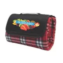 branded Antigua Picnic Rug, Red Check, from our range of promotional Picnic Blankets