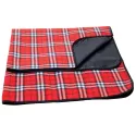 branded Antigua Picnic Rug, Red Check, from our range of promotional Picnic Blankets