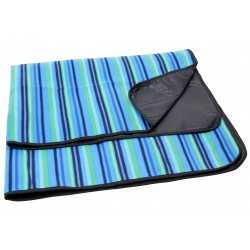 Picnic Blankets - Jamaica Picnic Rug, Blue Stripe