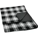 branded Jenolan Picnic Rug, Black/White, from our range of promotional Picnic Blankets