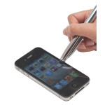 branded Economy 3-Way Stylus Pen &amp; Torch, from our range of promotional Metal Promotional Pens