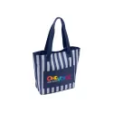 branded Ascot Beach Tote, Navy, from our range of promotional Shopping Tote Bags