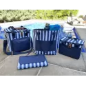 branded Ascot Beach Tote, Navy, from our range of promotional Shopping Tote Bags