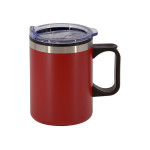 branded Lisbon 350ml Double Wall Mug, from our range of promotional Reusable Coffee Cups - Metal