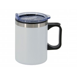 branded Lisbon 350ml Double Wall Mug, from our range of promotional Reusable Coffee Cups - Metal