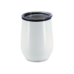 branded Naples 350ml Double Wall Mug, from our range of promotional Reusable Coffee Cups - Metal