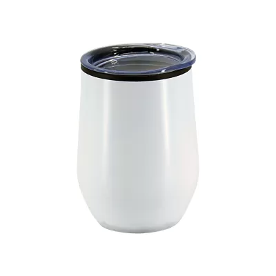 branded Naples 350ml Double Wall Mug, from our range of promotional Reusable Coffee Cups - Metal