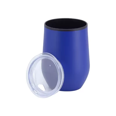 branded Naples 350ml Double Wall Mug, from our range of promotional Reusable Coffee Cups - Metal
