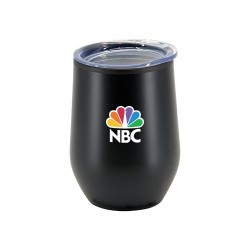 branded Naples 350ml Double Wall Mug, from our range of promotional Reusable Coffee Cups - Metal