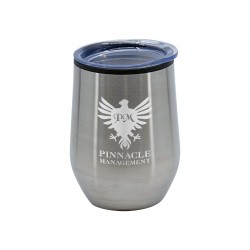 branded Naples 350ml Double Wall Mug, from our range of promotional Reusable Coffee Cups - Metal