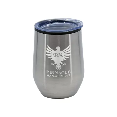 branded Naples 350ml Double Wall Mug, from our range of promotional Reusable Coffee Cups - Metal