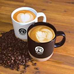 branded Magnum Ceramic Mug / Cork Base 350ml, from our range of promotional Coffee Mugs
