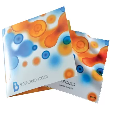 branded Microfibre Lens Cloth in Card, from our range of promotional Phone Accessories