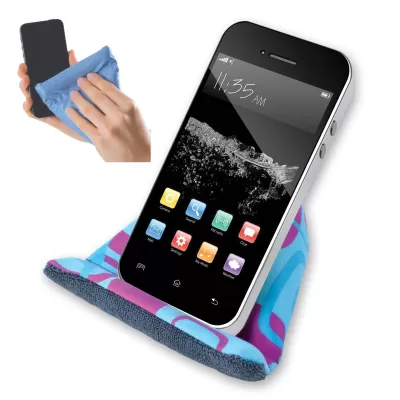 branded Microfibre Bean Bag Phone Chair / Cleaner, from our range of promotional Phone Accessories