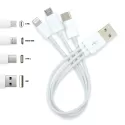 branded 3 in 1 Combo USB Cable - Micro, 8 Pin, Type C, from our range of promotional USB Hubs &amp; Cables