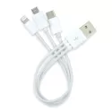 branded 3 in 1 Combo USB Cable - Micro, 8 Pin, Type C, from our range of promotional USB Hubs &amp; Cables