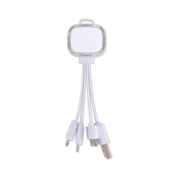 branded Family Light Up 3 in 1 Cable, from our range of promotional USB Hubs & Cables