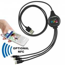 branded Cuba Glow Cable, from our range of promotional USB Hubs & Cables