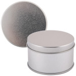 Lollies in Buckets &amp; Jars - Silver Round Tin