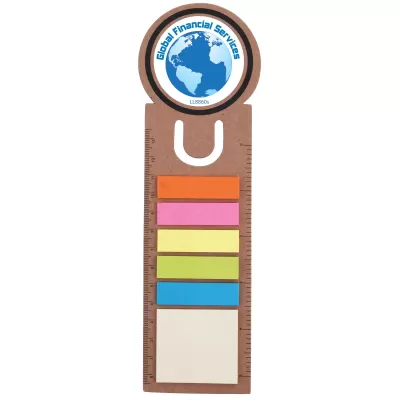 branded Circle Bookmark / Noteflag Ruler, from our range of promotional Bookmarks