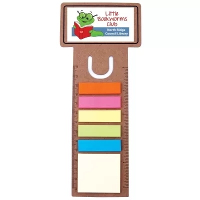 branded Business Card Bookmark / Noteflag Ruler, from our range of promotional Bookmarks