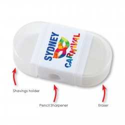 Sharpeners - 2 in 1 Pencil Sharpener / Eraser