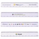 branded White 30cm Ruler, from our range of promotional Rulers