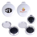 branded Compact Pop Up Brush / Mirror Set, from our range of promotional Homeware Products