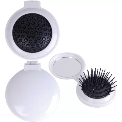 branded Compact Pop Up Brush / Mirror Set, from our range of promotional Homeware Products